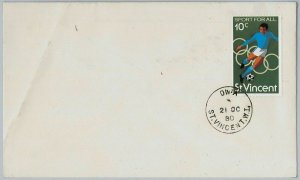 39828 ST VINCENT - POSTAL HISTORY - COVER: OWIA - FOOTBALL OLYMPICS-