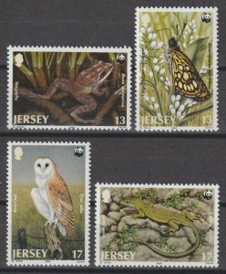 JERSEY 1989 WWF SG 492/5 MNH