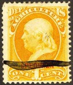 US Stamps # O1 Official Used F-VF Fresh Scott Value $200.00