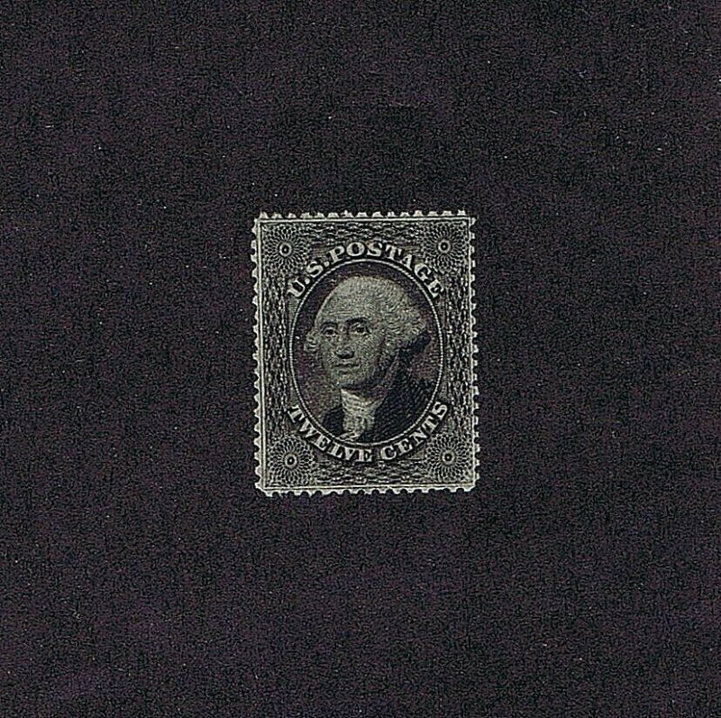 SC# 36B UNUSED 12C WASHINGTON 1860 ORIG GUM PREV HINGED 2020 PSAG CERT GRADED VF