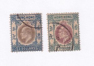 IRELAND Sct # 106-107 VF-LIGHT USED KEV11 ISSUES $3 & $5 CAT VALUE $988