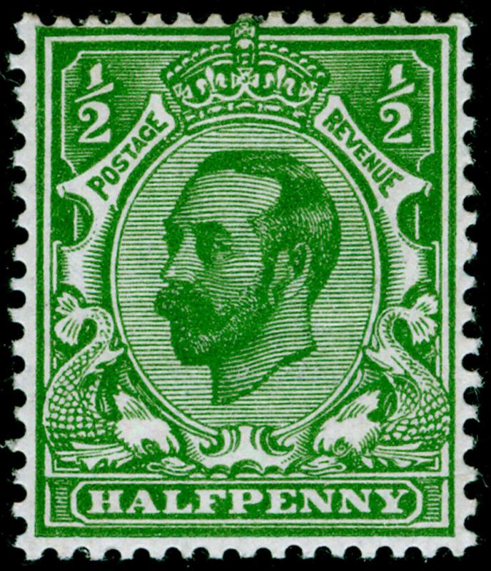 SG325 SPEC N2(1), ½d bright green, M MINT. DIE B