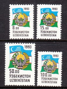 Uzbekistan 30-34 MNH VF