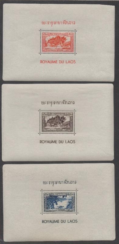 Laos 1952 Complete Booklet 26 Souvenir Sheets Sc#1-17,C2-4,J1-6 MNH Luxe