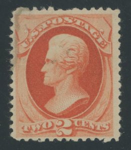 USA 183 - 2 cent Soft Porous Paper - F/VF Mint Dist (glazed) gum - Cat $100.00