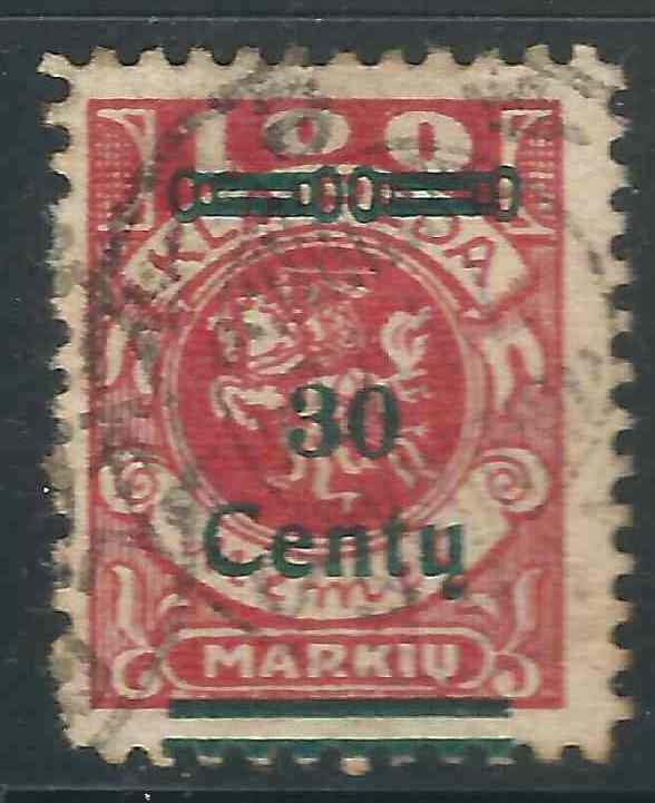 Memel N112 Mi 227 Used F/VF 1923 SCV $20.00