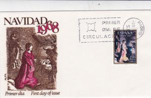 Spain 1968 Christmas FDC Unadressed VGC