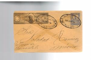 1896 Hidalgo Mexico Wells Fargo Express Mail Cover 5 Centavos