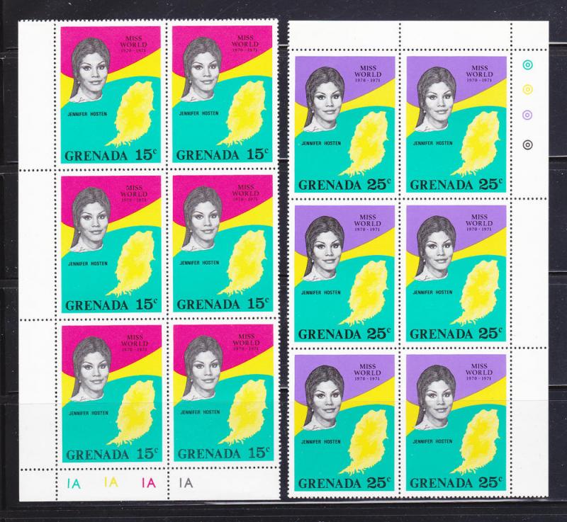 Grenada 403-408 Blocks of 6 Set  MNH Jennifer Hosten