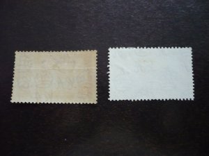 Stamps - Barbados - Scott# 186-187 - Used Part Set of 2 Stamps