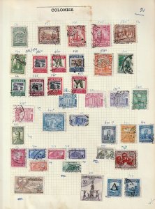 COLOMBIA Old/Mid M&U Collection on Pages (Aprx 250+Items) Goy 3194