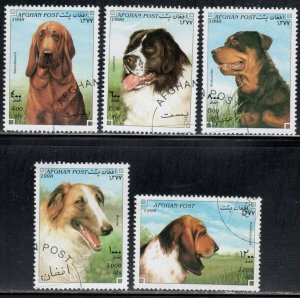 Afghanistan ~ 1998 ~ Various Dogs ~ Short Set 5 of 6 ~ CTO, NH