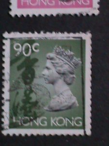 ​HONG KONG-1992-7- SC# 630//618 QUEEN ELIZABETH II USED SET VERY FINE