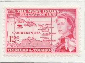 1958 British Colony TRINIDAD AND TOBAGO 12cMH* Stamp A28P44F30226-