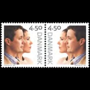 DENMARK 2004 - Scott# 1275 Royal Wedding Set of 2 NH