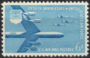 United States #C49  MNH - 6c USAF 50th Anniversary Airmail (1957)