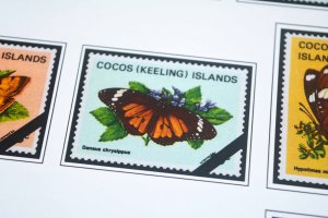 COLOR PRINTED COCOS ISLANDS 1963-2020 STAMP ALBUM PAGES (69 illustrated pages)