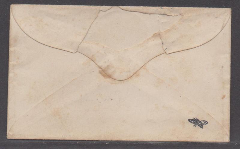 **CSA Cover, SC# 4b(Pair), Milky Blue, Charlottesville, VA, 7/30/1862