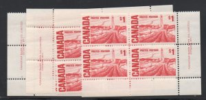 Canada Sc 465B 1967 $1 Oil Well stamp Matched set  Plate 1 mint NH