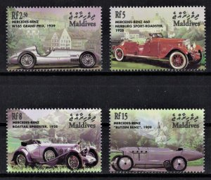 MALDIVE 2001 - The 100th Anniversary of Mercedes-Benz Cars / complete set MNH