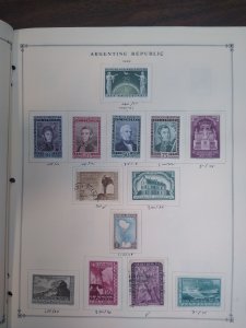 collection on pages Argentina 1940-59 FW: CV $112