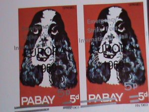 ​PABAY-1969 EUROPA- EMERGENCY STRIKE POST-INTERNATIONAL MAIL-IMPERF-BLOCK-VF