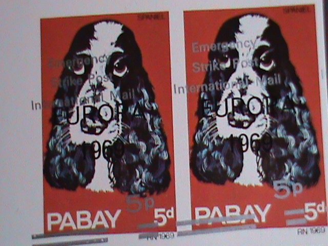 ​PABAY-1969 EUROPA- EMERGENCY STRIKE POST-INTERNATIONAL MAIL-IMPERF-BLOCK-VF