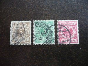 Stamps - Germany - Scott# 46 - 48 - Used Partial Set of 3 Stamps