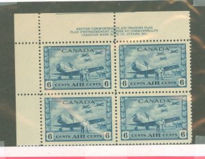 Canada #C7 Mint (NH) Plate Block