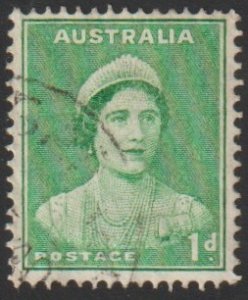 Australia SC# 180 - (1p) - Queen Elizabeth, emerald, pf 15x14 - Used single