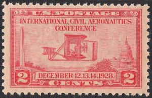 #649 XF MNH OG-2c Aeronautics Conference Issue BIG GEM STAMP (REM #649-3)