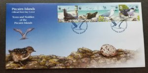 Pitcairn Islands WWF Terns & Noddy Bird 2007 Beaches Nest Wildlife Fauna (FDC