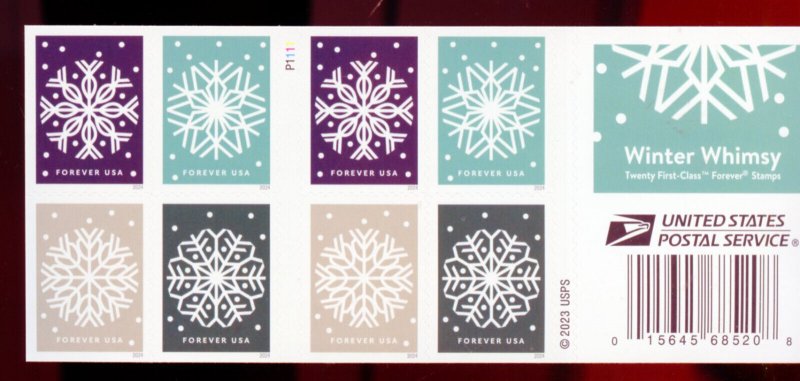 UNITED STATES 2024 WINTER WHIMSY COMPLETE BOOKLET (20) MINT NH