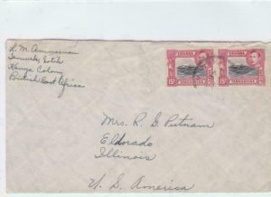 uganda kenya tanganyika 1948  stamps cover ref r16156