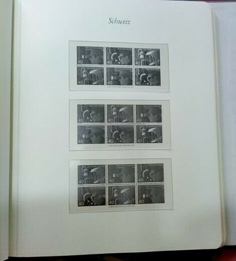 Switzerland stamp album, years 1971-1991