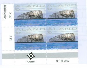 Finland/Aland Islands #205 Mint (NH) Plate Block