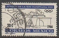 MEXICO 974, 20¢ 2nd Pre-Olympic Issue. Used. F-VF. (1326)