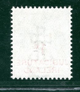 GB IRELAND QV REVENUE Stamp 1d Surcharge (THIN) JUDICATURE Mint MNH GR2WHITE49