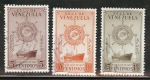 Venezuela  Scott C554-556 Used 1951 Airmail set