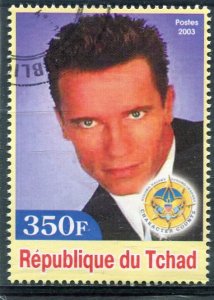 Chad 2003 ARNOLD SCHWARZNEGGER 1 stamp Perforated Fine Used