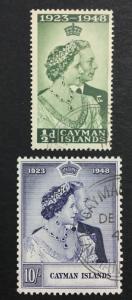 MOMEN: CAYMAN ISLANDS SG #129-130 USED £33 LOT #1512