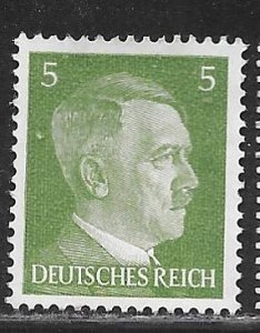 Germany 509: 5pf Adolf Hitler, unused. NG, F-VF