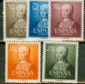 Spain 781-5 MNH CV $47.50