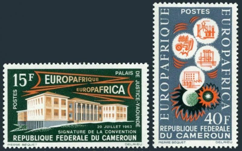 Cameroun 401-402,MNH.Michel 408-409. EUROAFRIQUE 1964.Science,Industry,Education