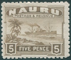 Nauru 1924 5d brown SG33A unused