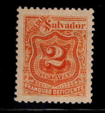 El Salvador Scot J42 MNG postage due stamp