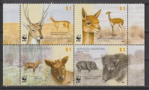 ARGENTINA 2002 WWF SG 2910/13 MNH Cat £13