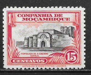 Mozambique Company 178: 15c Fortress St. Caetano, Sofala, MH, F-VF