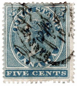 (I.B) Canada Revenue : Bill Stamp 5c (1864)