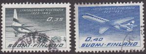 Finland # 421-422, Used Set